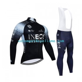 Homme Tenue Cycliste Manches Longues et Collant à Bretelles 2022 Ineos Grenadiers N003